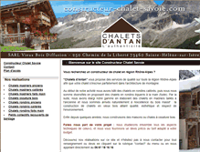 Tablet Screenshot of constructeur-chalet-savoie.com